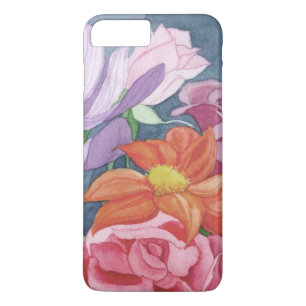 Capa iPhone 8 Plus/7 Plus bela caixa floral colorida