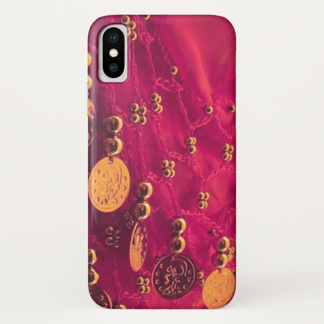 Capa Para iPhone, Case-Mate Bela dança cachecol da anca com moedas iphone x (Verso)