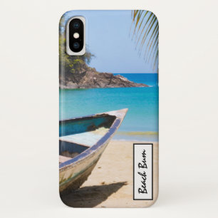 Capa Para iPhone Da Case-Mate Bela praia tropical com um barco