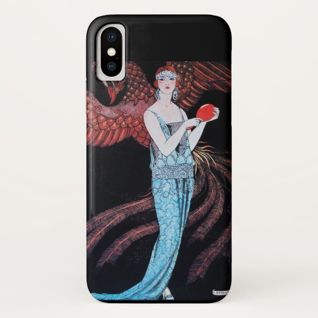 CAPA PARA iPhone, Case-Mate  BELEZA E FOENIX,DESIGNER DE FASHION COMPOSITAM ART (Verso)