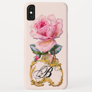CAPA PARA iPhone XS MAX BELO MONOGRAMA DE ROSE DE PINCO