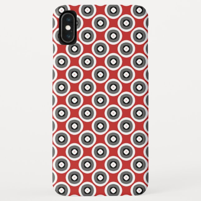 Capa Para iPhone, Case-Mate Belo Padrão Vermelho Branco Negro (Verso)