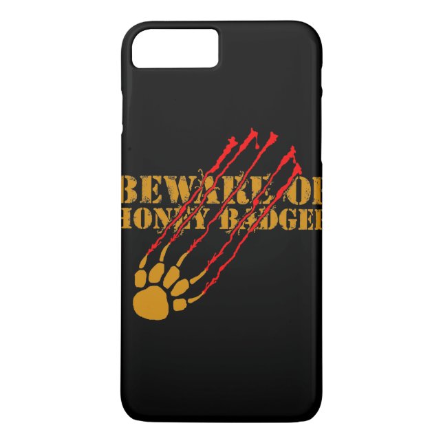Capa Para iPhone, Case-Mate Beware do texugo de mel (Verso)
