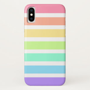 Capa Para iPhone Da Case-Mate Bibblegum arco-íris e listras brancas