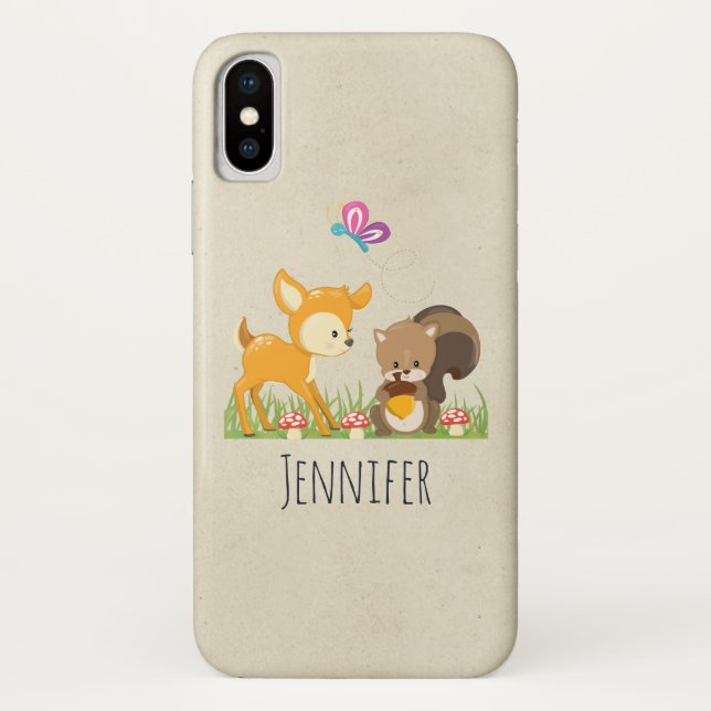 Capa Para iPhone, Case-Mate Bicho de Branca de Animais Florestais (Verso)