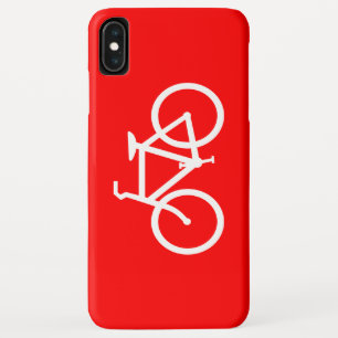 Capa Para iPhone XS Max Bicicleta Vermelha e Branca
