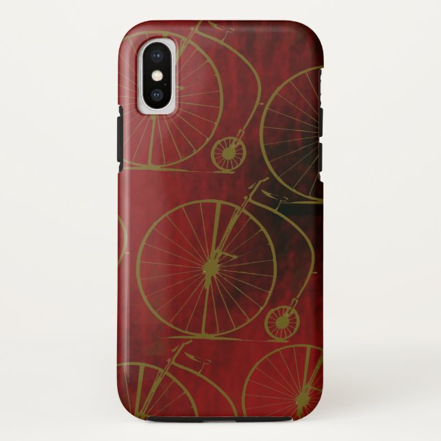 Capa Para iPhone, Case-Mate bicicletas de retro antigas (Verso)