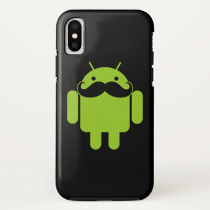 Capa Para iPhone Da Case-Mate bigode robô androide em preto