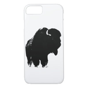 Capa Para iPhone Da Case-Mate Bison Buffalo, Pop de Arte Negra