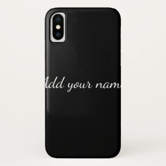 Capa Para iPhone Da Case-Mate Black solid add name text message here throw pillo