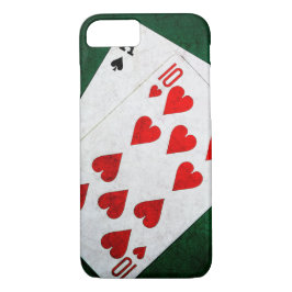 Capa iPhone 8/7 Blackjack 21 ponto - Ace, Dez