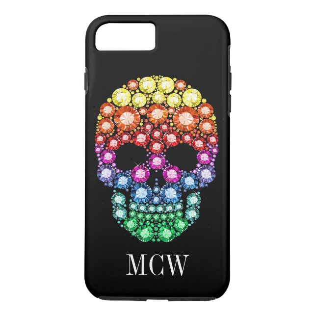 Capa Para iPhone, Case-Mate Bling Bling - Skull Jewel "Images" iPhone 7 Case (Verso)