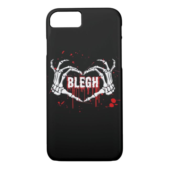 Capa Para iPhone, Case-Mate Bloody Bredown, Skeleton Heart Mãos Emo, Metalc (Verso)