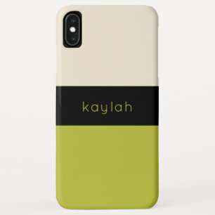 Capa Para iPhone Da Case-Mate Bloqueio Verde de Pistachio Quente com Nome