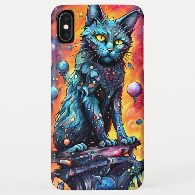 Capa Para iPhone, Case-Mate Blue Cat I (Verso)