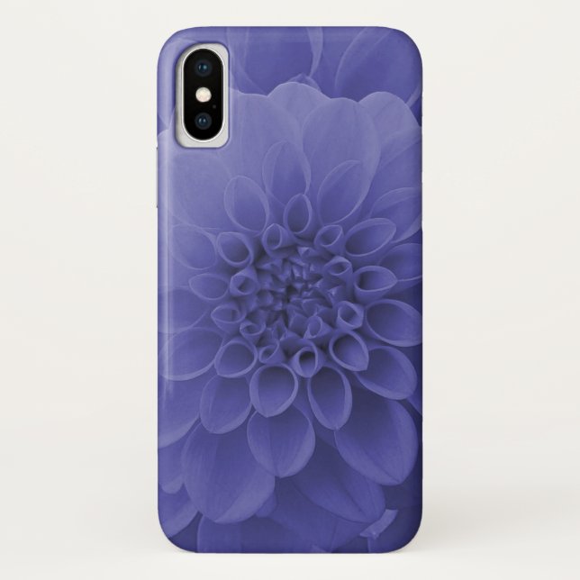 Capa Para iPhone, Case-Mate Blue Dahlia (Verso)