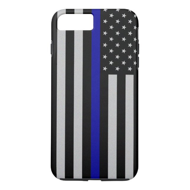 Capa Para iPhone, Case-Mate Blue Line fino embandeira a caixa positiva do (Verso)