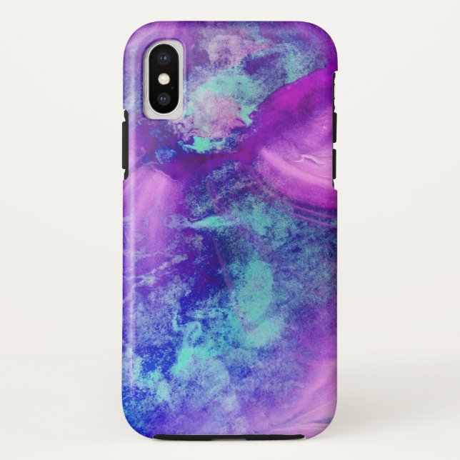 Capa Para iPhone, Case-Mate Blue Purple Space (Verso)