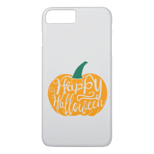 Capa iPhone 8 Plus/7 Plus Boas inscrições do Dia das Bruxas em abóbora escul
