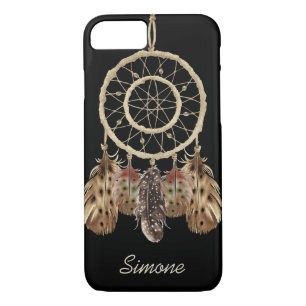 Capa iPhone 8/7 Boho Style Dream Catcher com Monograma