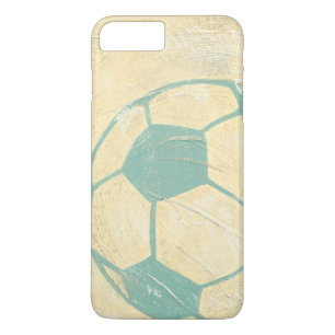 Capa iPhone 8 Plus/7 Plus Bola de futebol de Pastel Blue por Chariklia Zarri