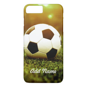 Capa iPhone 8 Plus/7 Plus Bola de futebol na grama