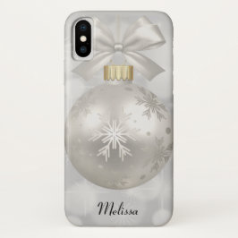 Capa Para iPhone Da Case-Mate Bola de Natal Elegante em Luzes de Bokeh