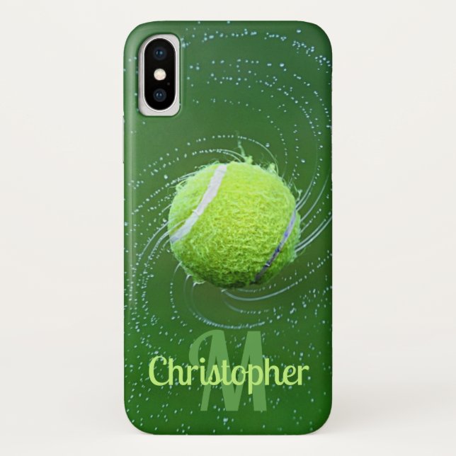 Capa Para iPhone, Case-Mate Bola Tênis amarela personalizada (Verso)