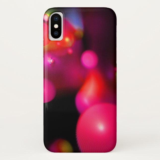 CAPA PARA iPhone, Case-Mate  BOLHAS QUÂNTICAS DE LARANJA DE PINCO PURO DE FUCHS (Verso)