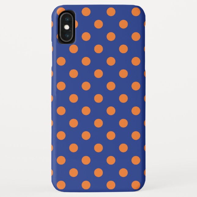 Capa Para iPhone, Case-Mate Bolinhas azuis e laranja (Verso)