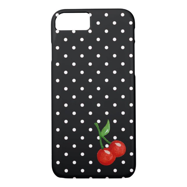 Capa Para iPhone, Case-Mate Bolinhas branca e negra com aspecto retrorreflecto (Verso)