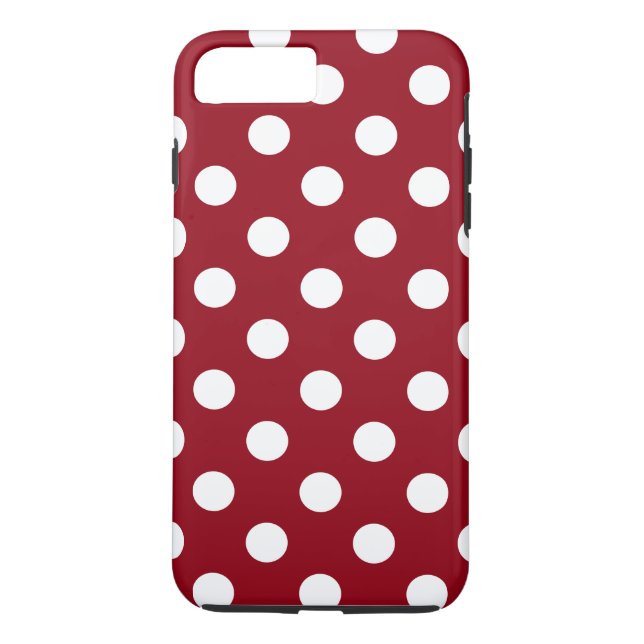 Capa Para iPhone, Case-Mate Bolinhas brancas em vermelho (Verso)