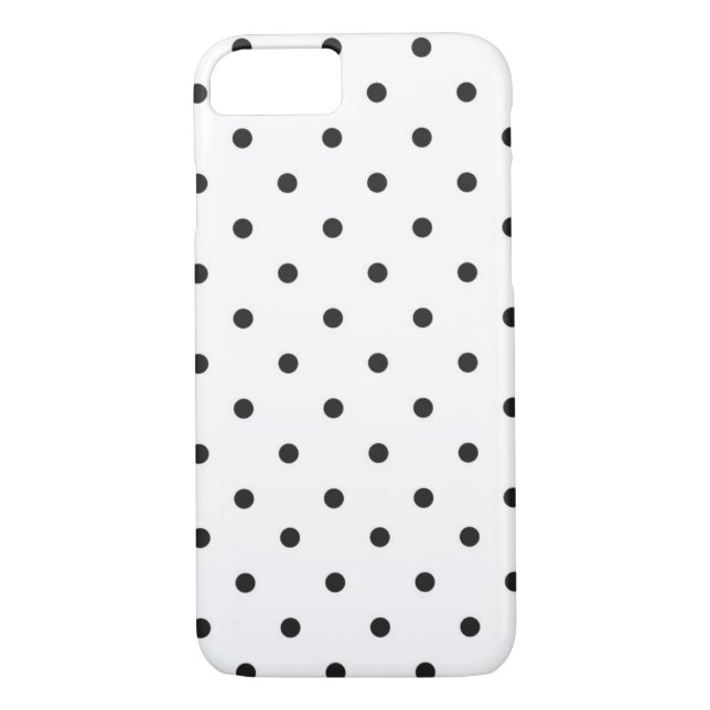 Capa Para iPhone, Case-Mate Bolinhas branco e preto (Verso)