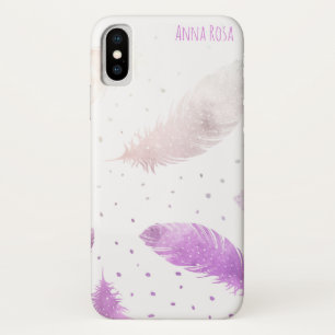 Capa Para iPhone Da Case-Mate *~* Bolinhas De Lavanda De Pastel Branco Boho