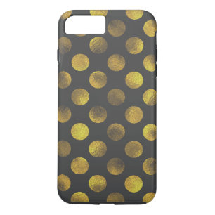 Capa iPhone 8 Plus/7 Plus Bolinhas do ouro desbotadas