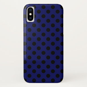 Capa Para iPhone Da Case-Mate Bolinhas pretas em azul marinho