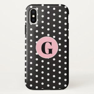 Capa Para iPhone Da Case-Mate Bolinhas Pretas Monogramas