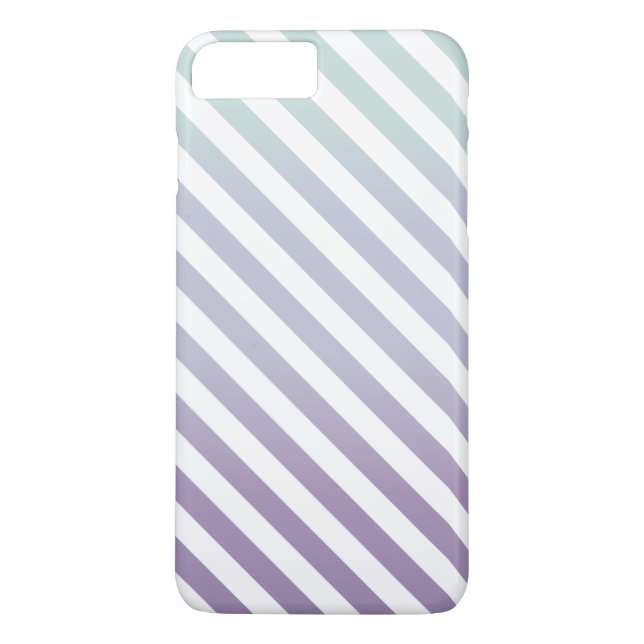 Capa Para iPhone, Case-Mate Bondade de Stripey - Teal e Roxo (Verso)