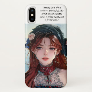 Capa Para iPhone Da Case-Mate Bonita Design de Filosofia de Bela e Menina de Ani