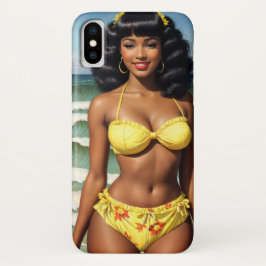 Capa Para iPhone Da Case-Mate Bonita Menina Negra Pinup Melanin Model