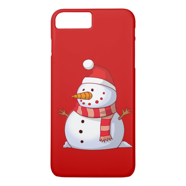 Capa Para iPhone, Case-Mate Bonito boneco de neve de Natal (Verso)