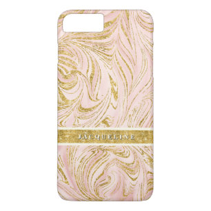 Capa Para iPhone Da Case-Mate Bonito Cor-de-rosa Ouro Folha Brilhante Arte Padrã