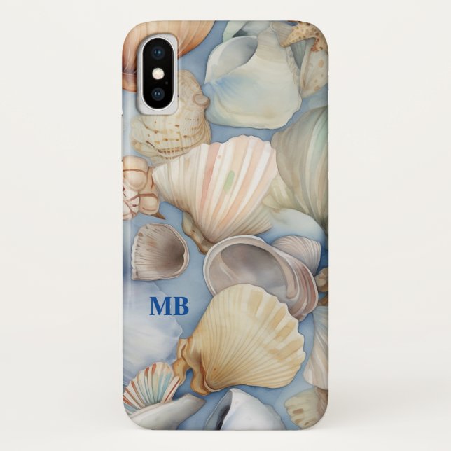 Capa Para iPhone, Case-Mate Bonito fundo dos conchas (Verso)