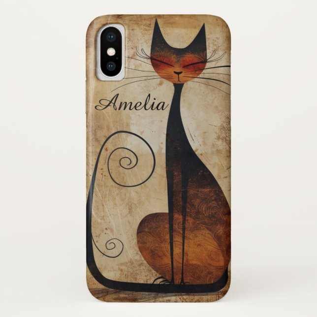 Capa Para iPhone, Case-Mate Bonito Gato Personalizável iPhone X Case (Verso)