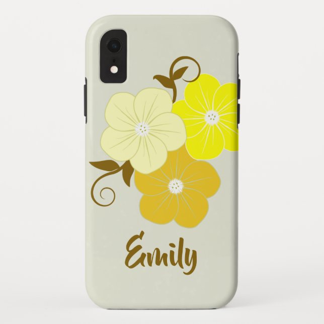 Capa Para iPhone, Case-Mate Bonito Ilustração Floral (Verso)