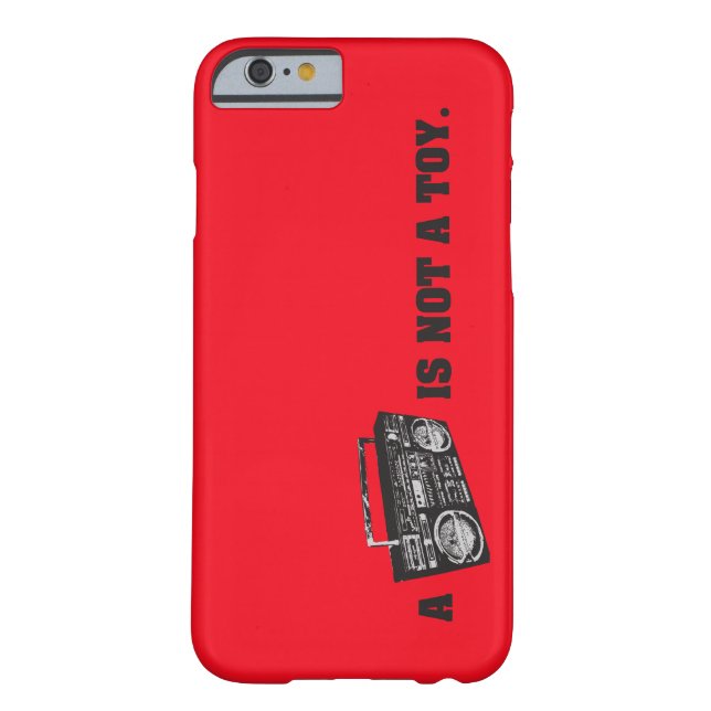 Capa Para iPhone, Case-Mate Boombox não é um brinquedo (Verso)
