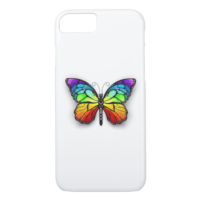 Capa Para iPhone, Case-Mate Borboleta-arco-íris Monarca (Verso)