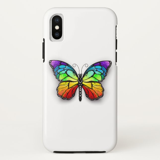 Capa Para iPhone, Case-Mate Borboleta-arco-íris Monarca (Verso)