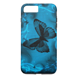 Capa iPhone 8 Plus/7 Plus Borboleta Azul