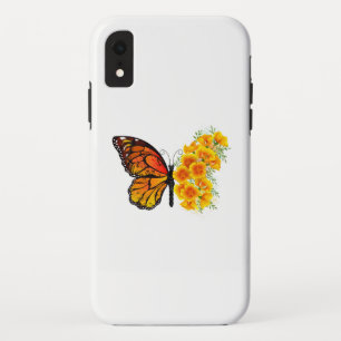 Capa Para iPhone Da Case-Mate Borboleta Flor com Papagaio Amarelo da Califórnia